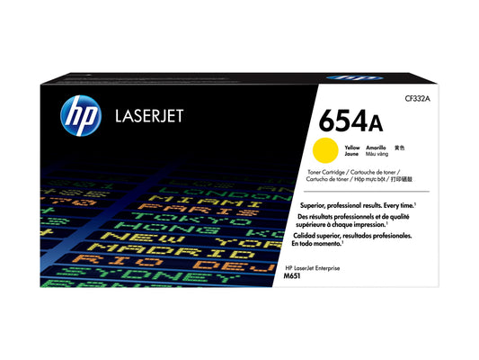 HP 654A original Toner cartridge CF332A yellow standard capacity 15.000 pages 1-pack
