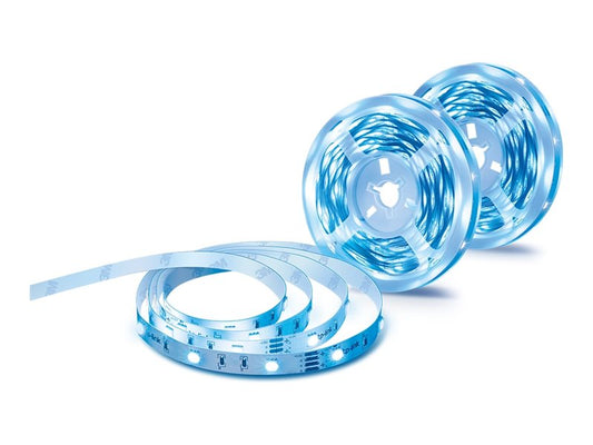 TP-LINK Smart Light Strip Multicolor 2.4 GHz Wi-Fi 802.11b/g/n two 16.4 ft/5m RGB LED light strips 12V/1.5A power adapter