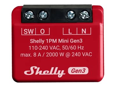SHELLY 1PM Mini Gen3 WLAN 1-Channel Power Metering PM Switch