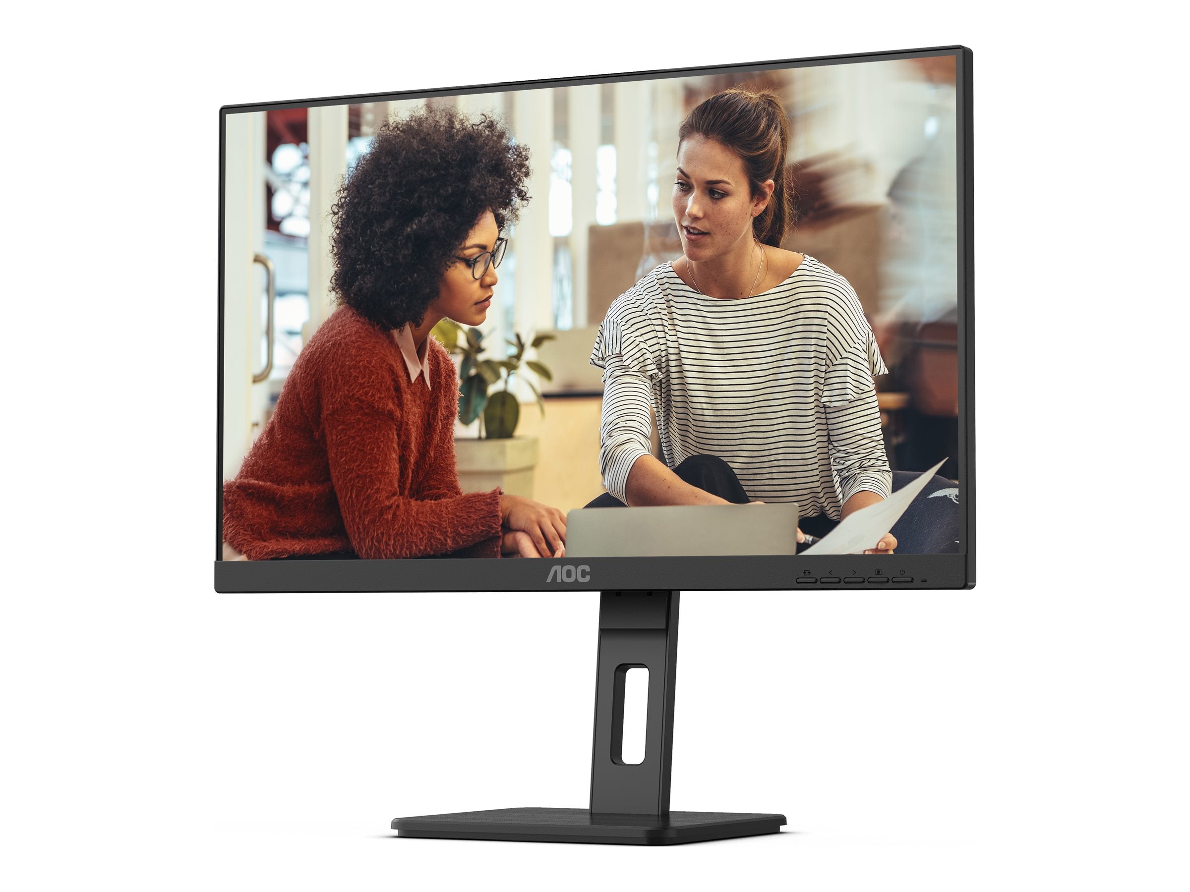 AOC 24E3QAF Écran LED - 24" - 1920 x 1080 Full HD (1080p) @ 75 Hz - IPS - 1000:1 - 4 ms - HDMI, VG DP , HAS pivot Haut- parleurs