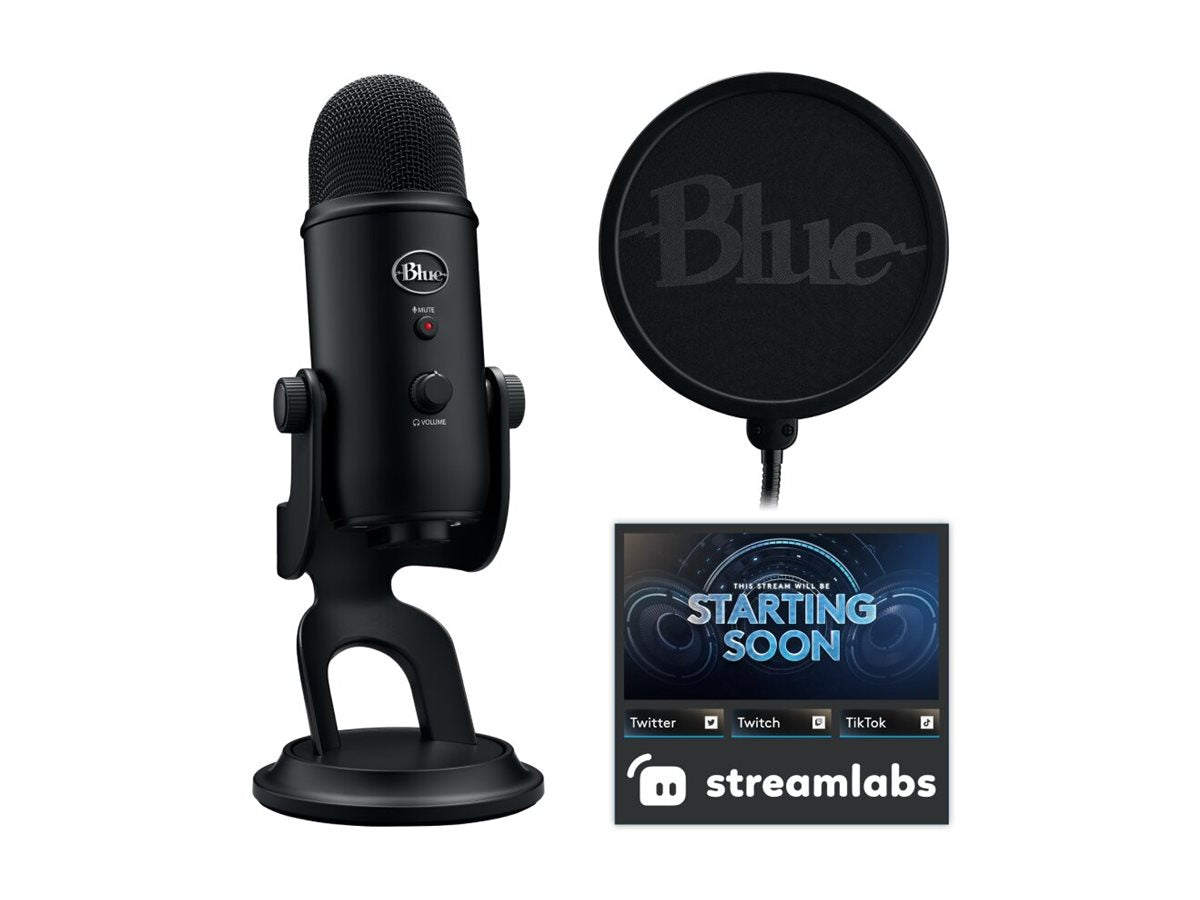 LOGITECH Blue Microphones Yeti 10-Year Anniversary Edition microphone USB blackout