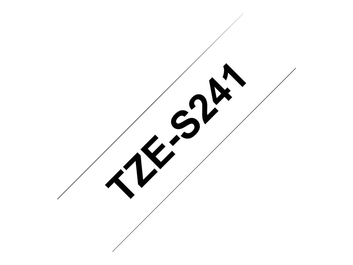 Tape/18mm black on white f P-Touch TZE