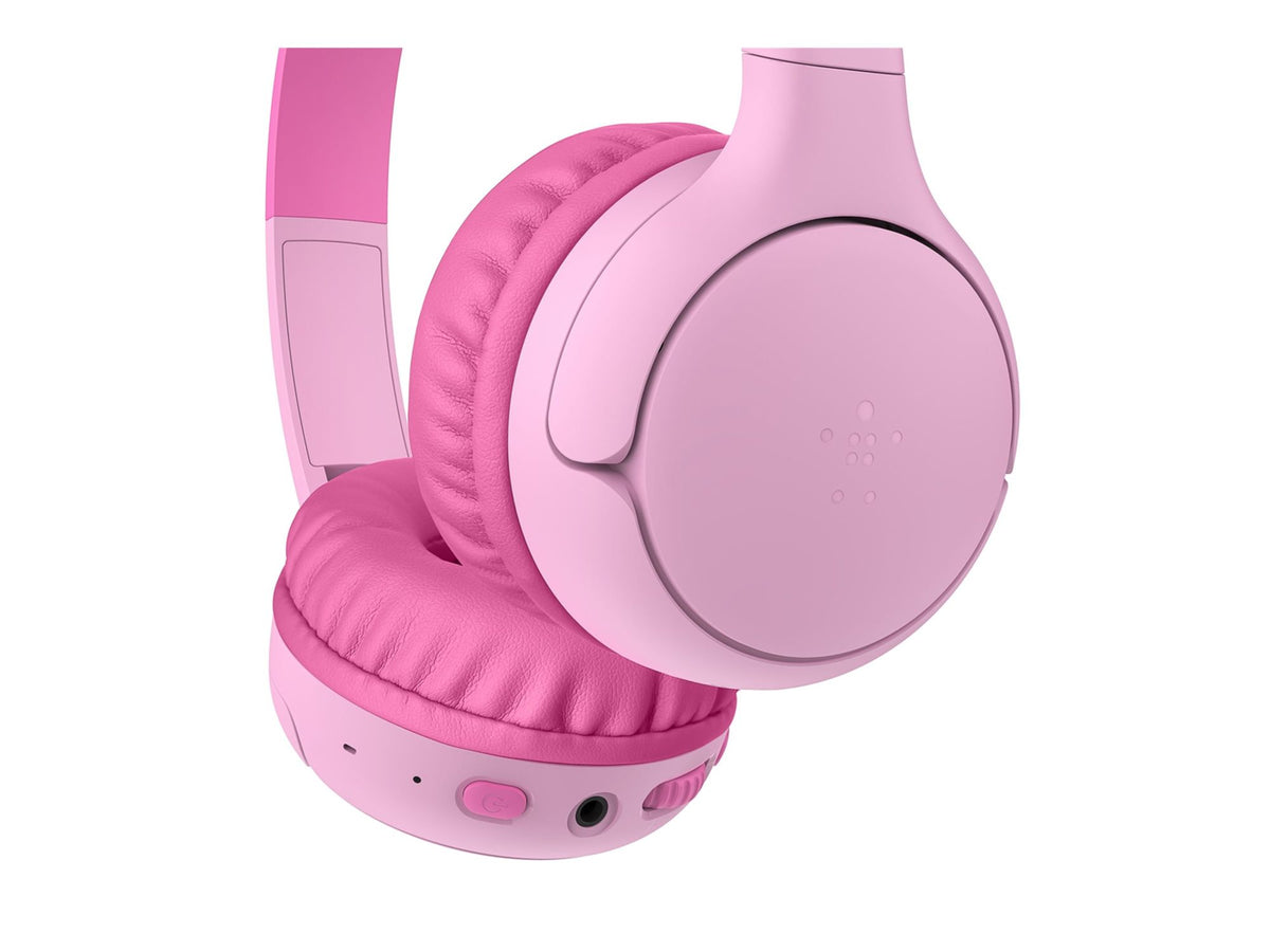 BELKIN SoundForm Mini 2 Kids Wireless On-Ear Headphones Pink