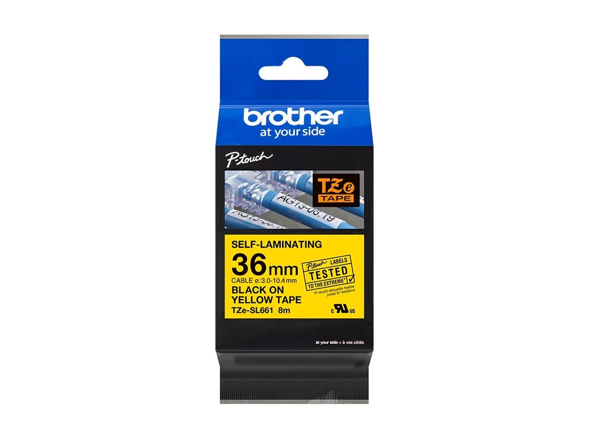 BROTHER TZeSL661 tape Black on Yellow 36mm