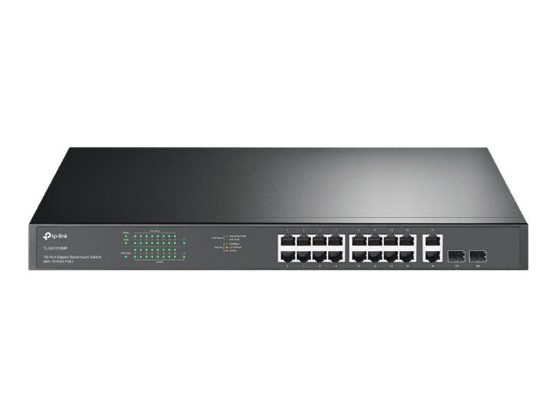 18-Port Gigabit Rackmount Switch 16 PoE+