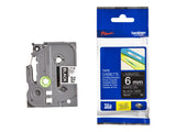 BROTHER P-TOUCH TZE-315 blanc sur noir  6mm