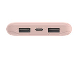 BELKIN Batterie externe 3 ports 10K avec câble USB-A vers USB-C rose