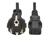 EATON TRIPPLITE PDU Power Cord C13 to Schuko CEE 7/7 - 10A 250V H05VV-F 3M Black