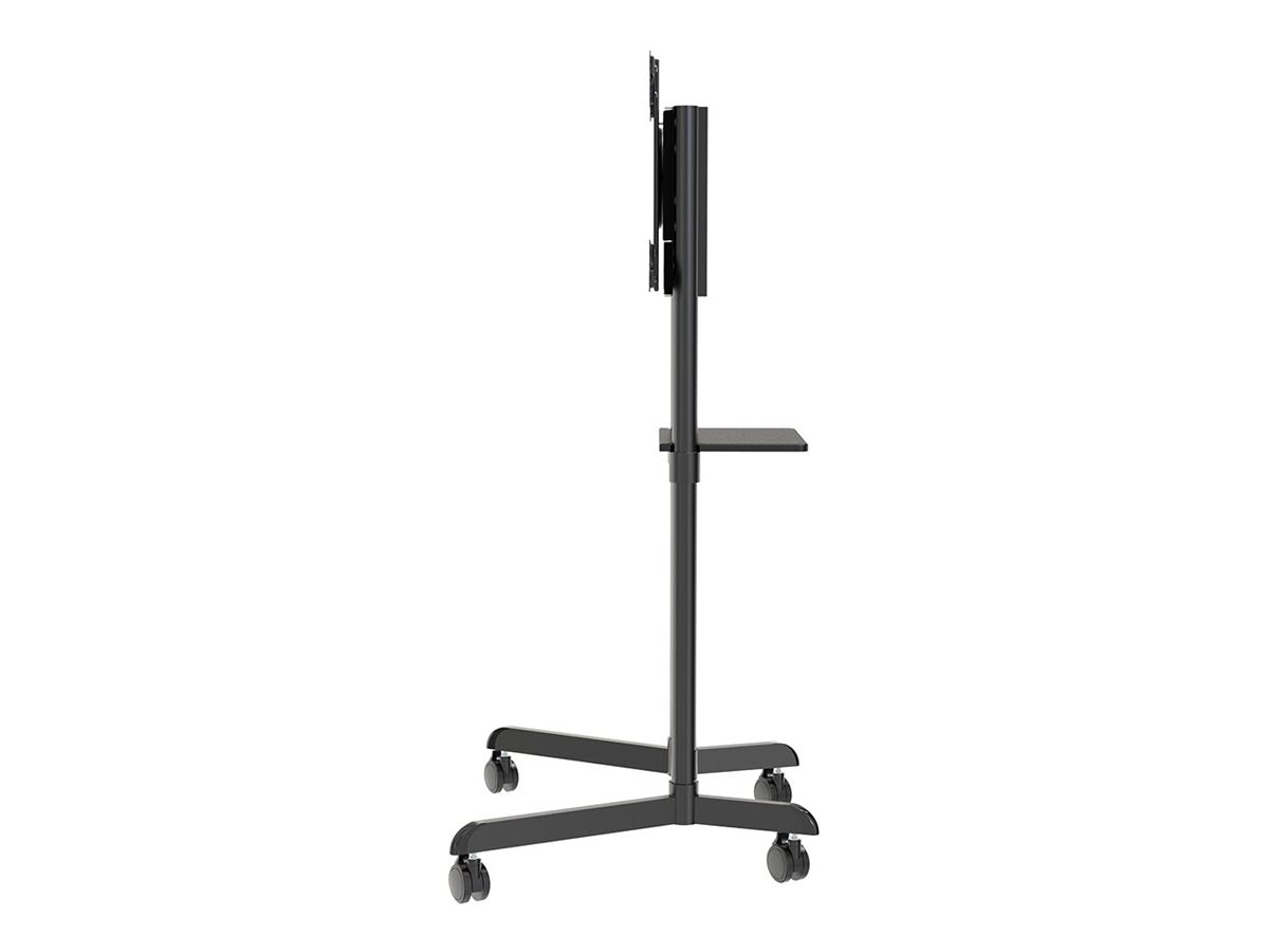 NEOMOUNTS NS-M1250BLACK Support au sol pour écran 37-70p - rotatif - étagère multimédia incluse