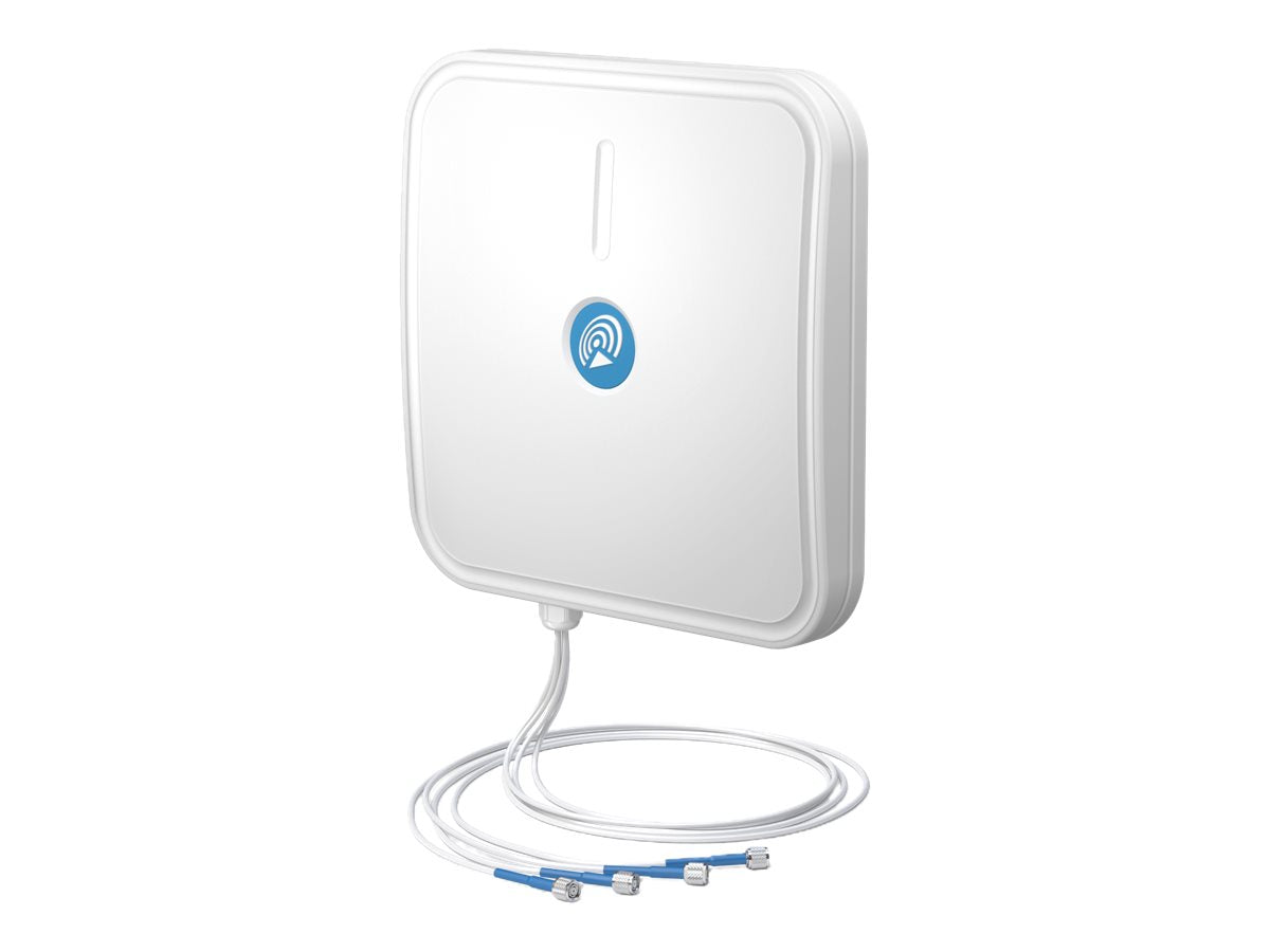 QUWIRELESS Tri-Band 2.4/5-7 GHz WiFi 6E/7 4x4 MIMO Panel RP-TNC Wall/Mast Antenna