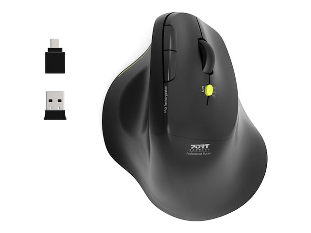 TNB Bluetooth + 2.4GHz wireless and Rechargeable Ergo Soft Mouse