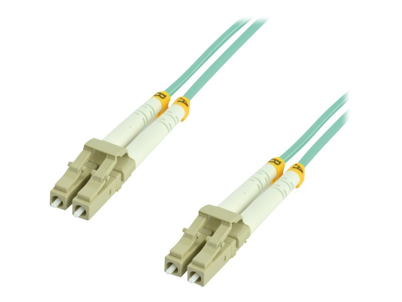 MCL Jarretière optique OM3 duplex 50/125 multimode - LC / LC 0.5m
