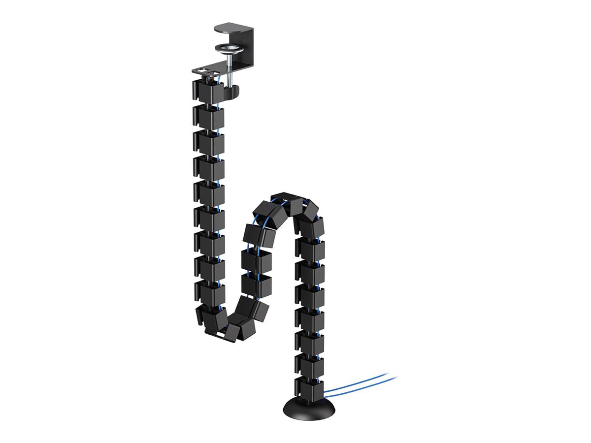 NEOMOUNTS Cable Spine Organizer for sit/stand desk frames clamp mounted black