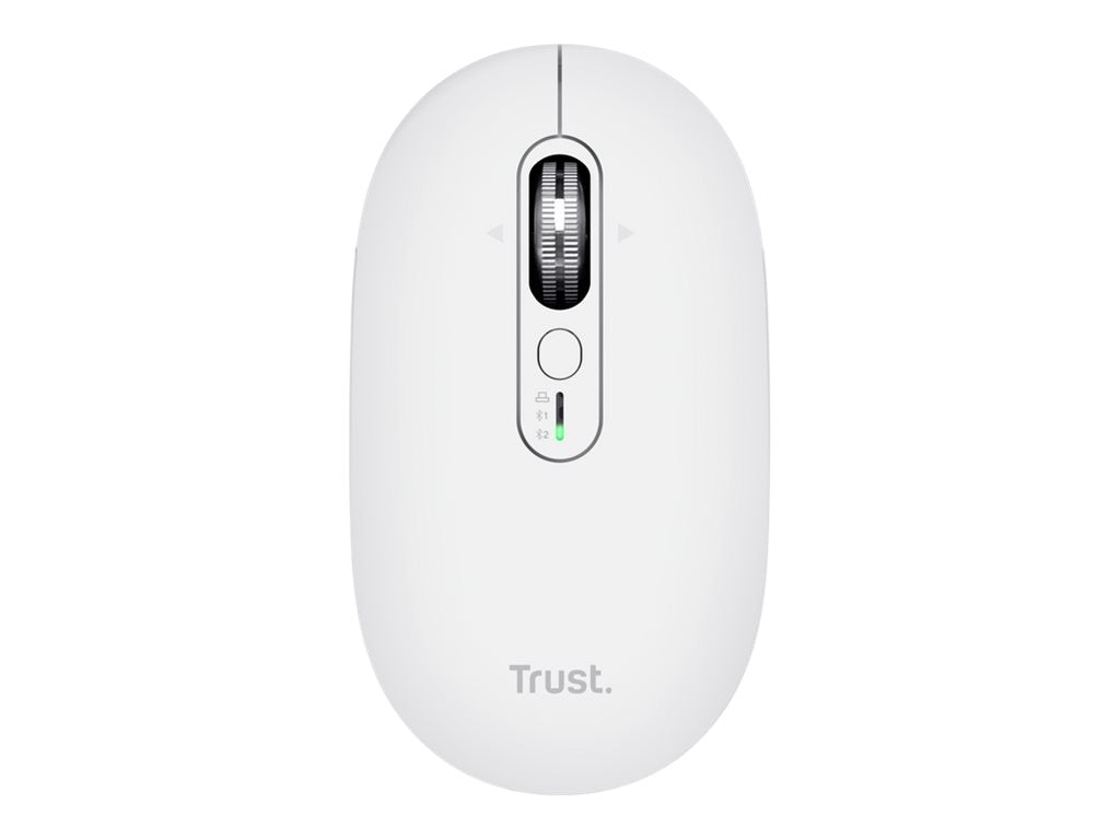 TRUST Souris sans fil SERON hyperscroll multi-connexion rechargeable blanc