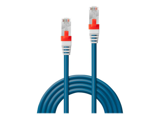LINDY S/FTP Cat.6A Cable Blue 0.3m LSOH incl. Testprotocol