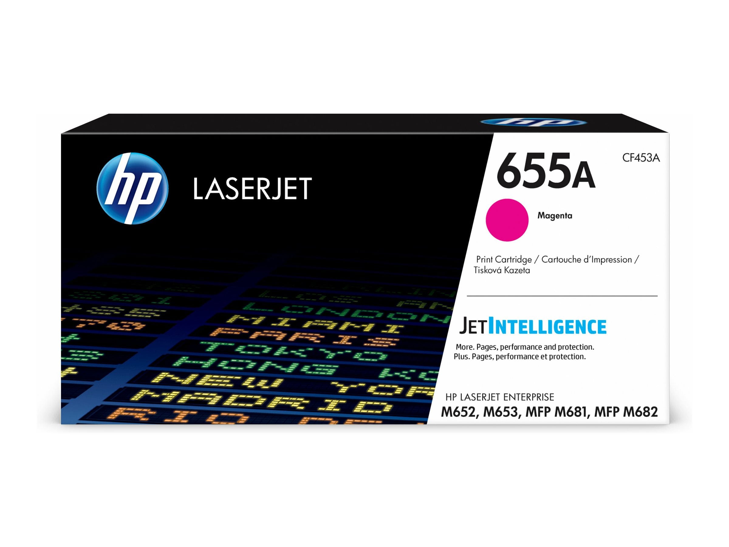 HP 655A original LaserJet Toner cartridge CF453A Magenta