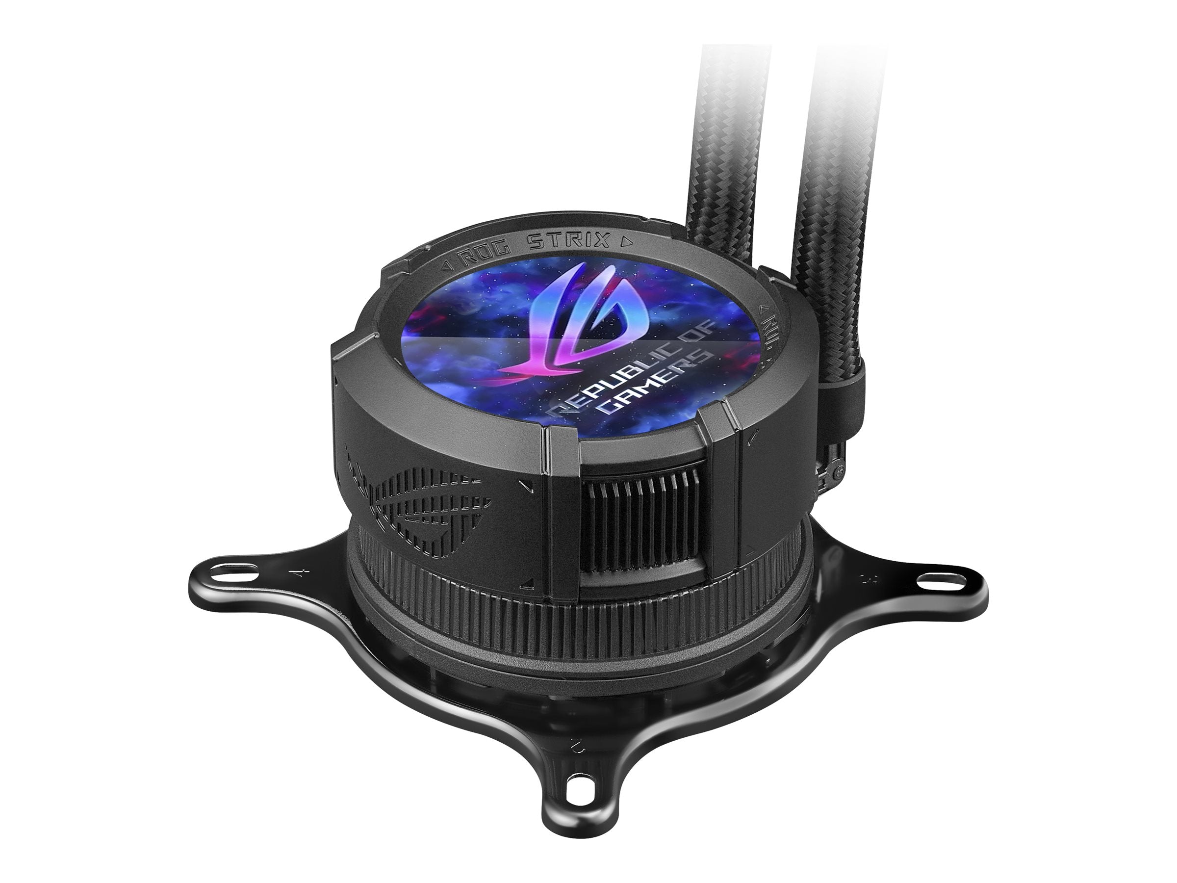 ASUS ROG Strix LC III ARGB LCD all-in-one CPU liquid cooler with 2.1 IPS LCD Aseteks new Gen7 v2 pump and premium ROG ARGB fans