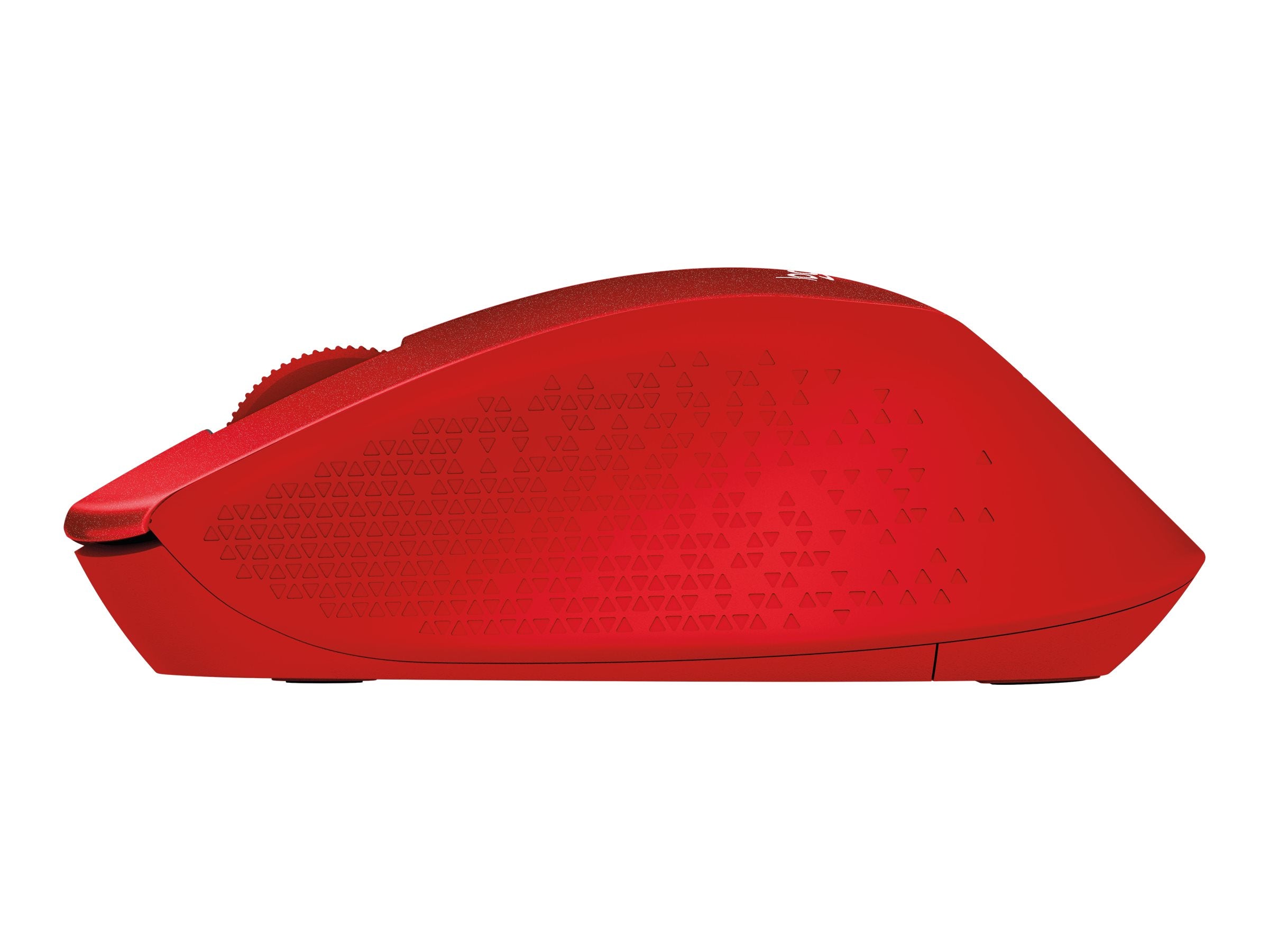 LOGITECH M330 SILENT PLUS Mouse 3 buttons wireless 2.4 GHz USB wireless receiver red