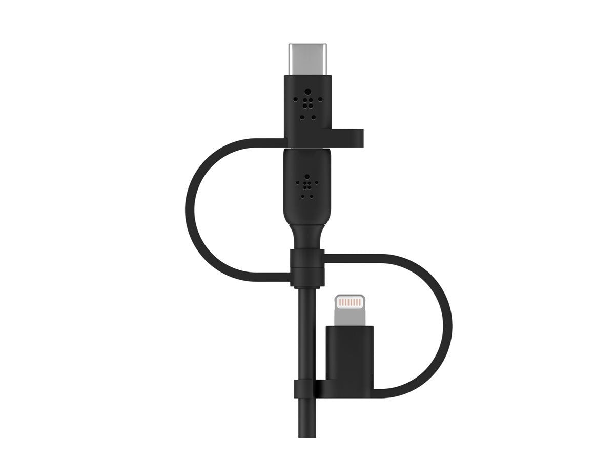 BELKIN Cable USB-A vers USB-C Lightning et MicroUSB