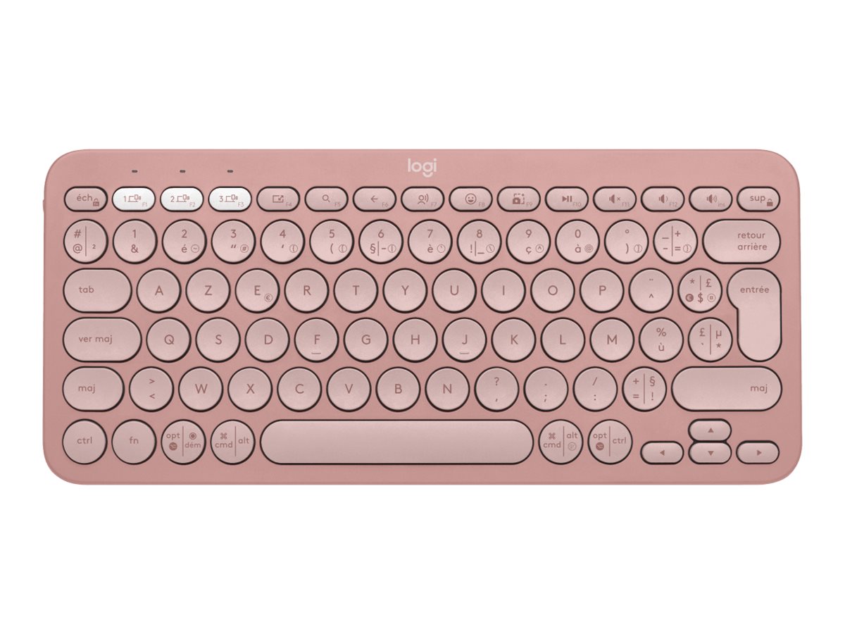 LOGITECH Pebble Keys 2 K380s - TONAL ROSE - (FRA) - BT - N/A - CENTRAL-419 - UNIVERSAL