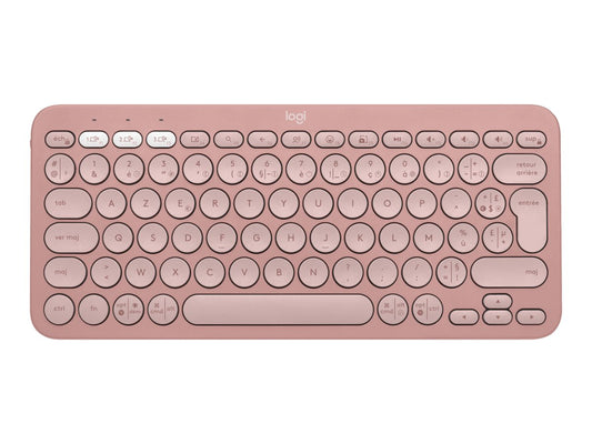 LOGITECH Pebble Keys 2 K380s - TONAL ROSE - (FRA) - BT - N/A - CENTRAL-419 - UNIVERSAL