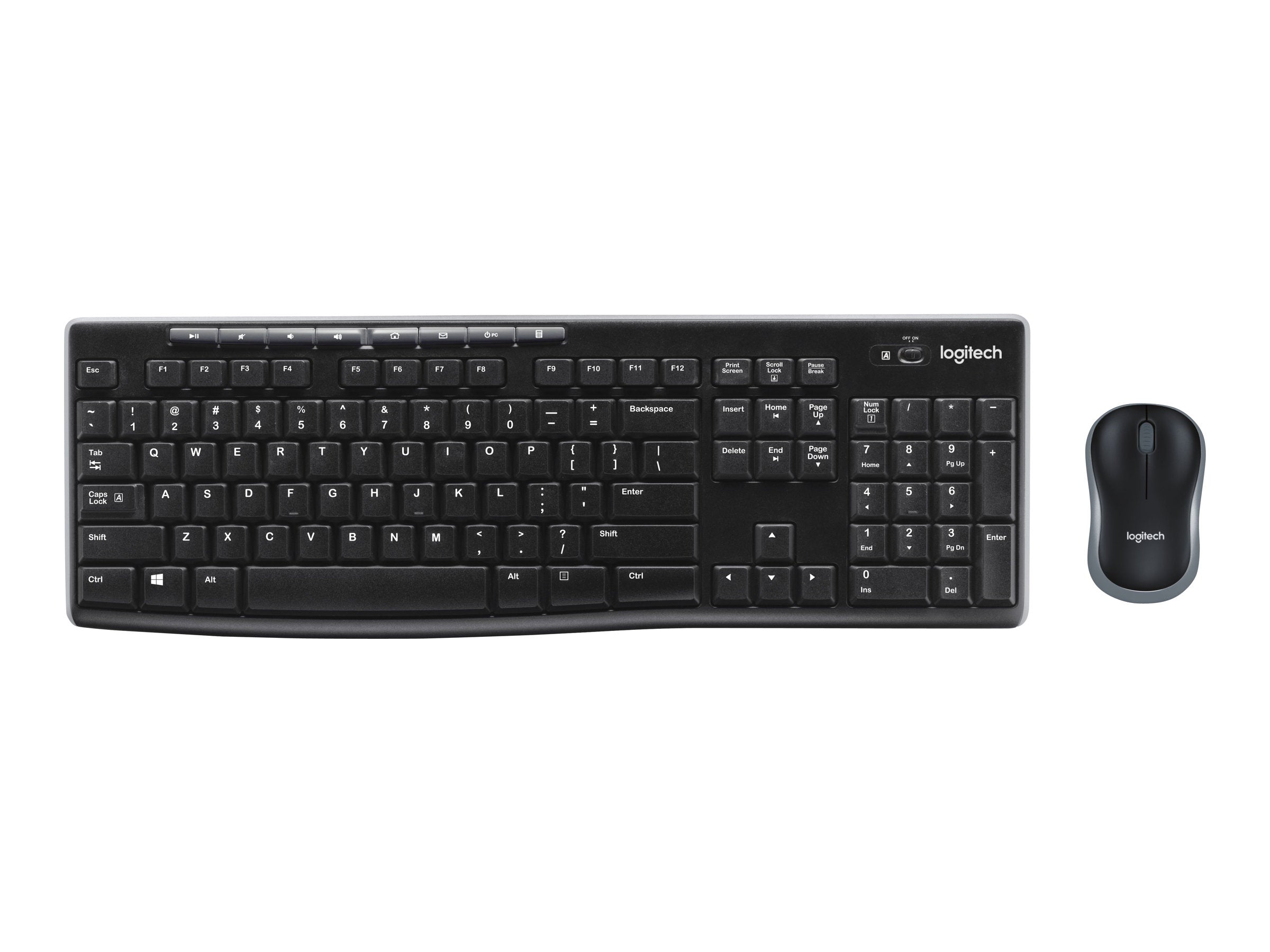 Logitech MK270 clavier Souris incluse Maison RF sans fil QWERTZ Allemand Noir