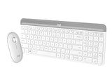 LOGITECH Slim Wireless Keyboard and Mouse Combo MK470 OFFWHITE (FR)