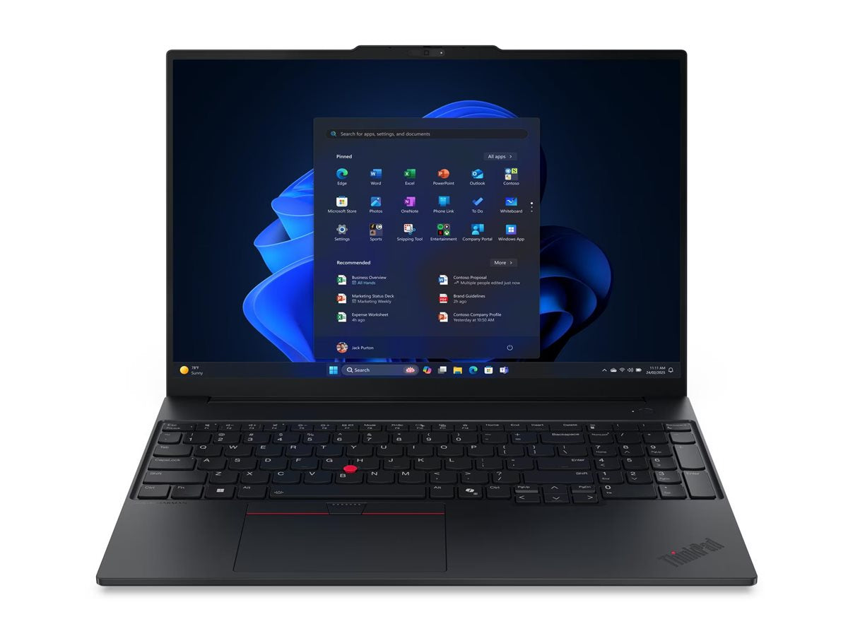 LENOVO ThinkPad E16 Gen 3 Intel Core Ultra 5 228V 16p WUXGA 32Go 512Go SSD M.2 Intel Arc Graphics 130V W11P 1YR Premier NBD