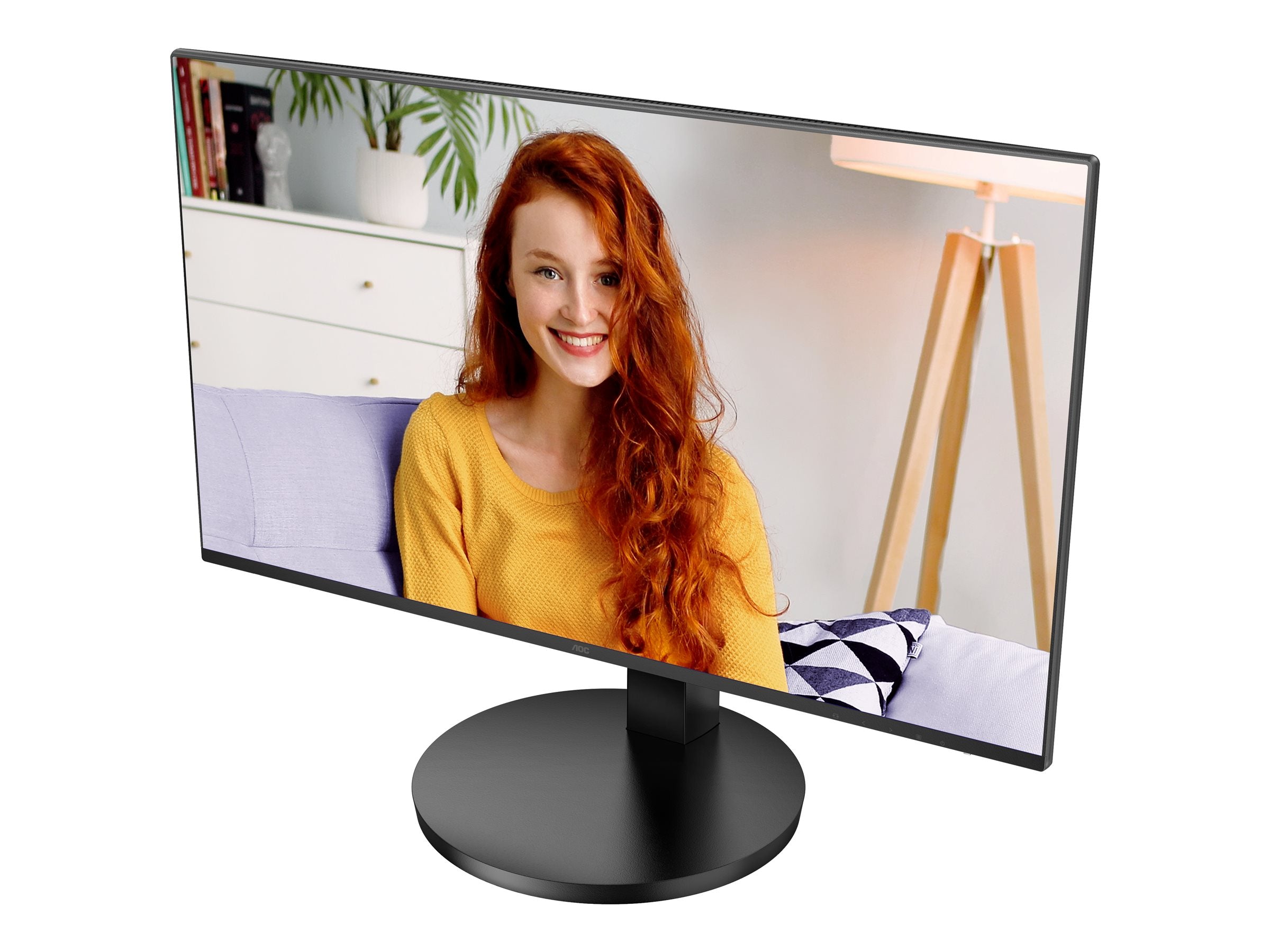 AOC 24B3CF2 - Écran 24" -1920 x 1080 Full HD (1080p) @ 100 Hz - IPS - 250 cd/m² - 1300:1 - 1 ms - HDMI, USB-C - haut-parleurs - noir