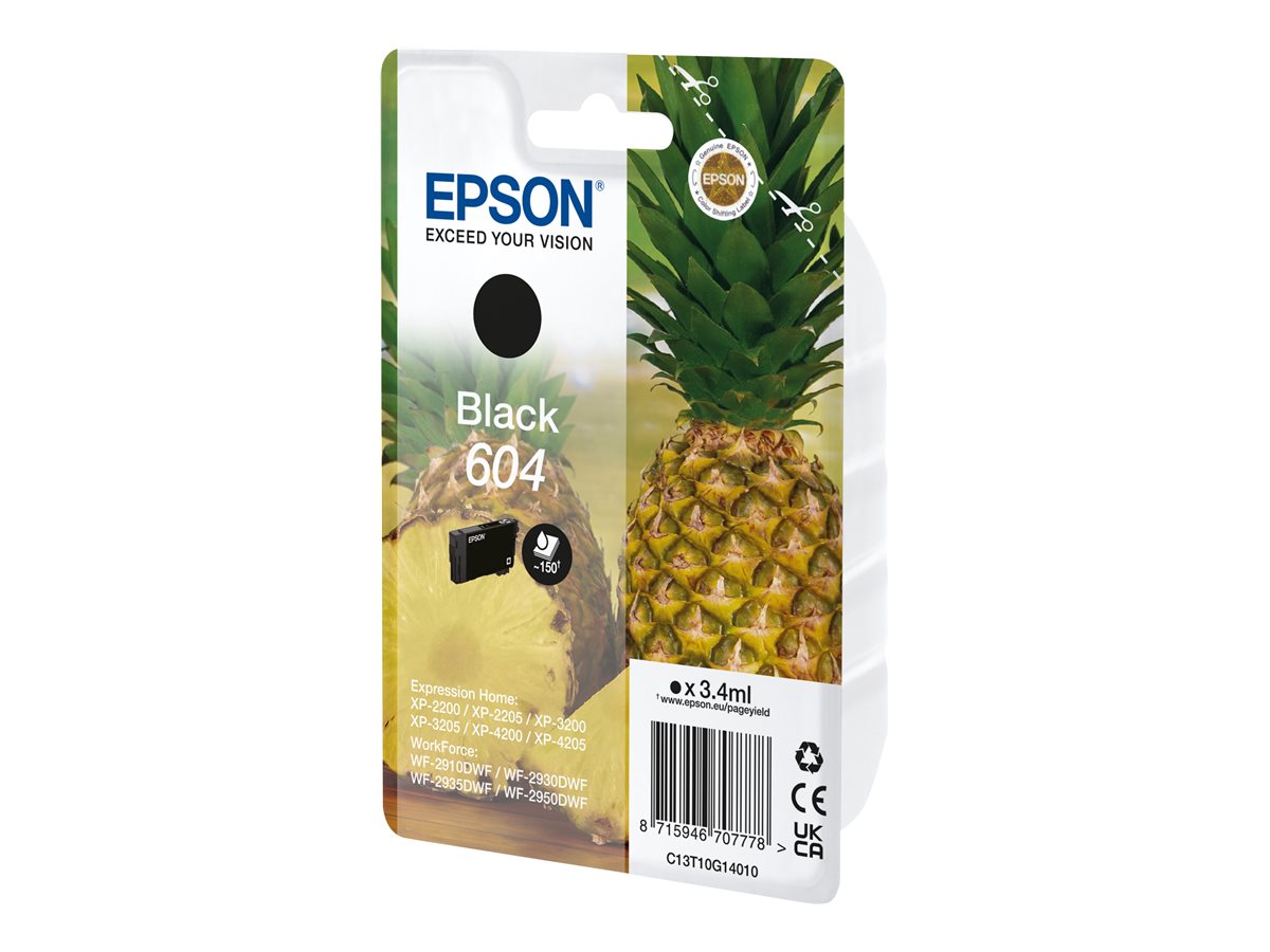 EPSON 4LB Singlepack Black 604 Ink