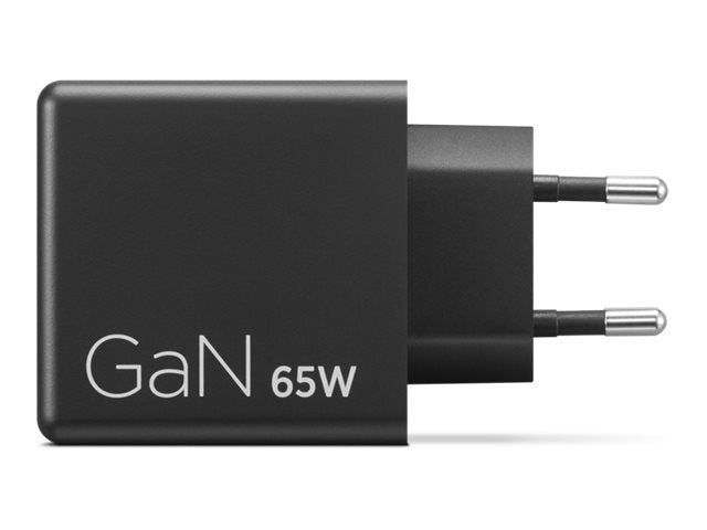 LENOVO Dual Power adapter GaN USB-C AC 100/240 V 65Watt output connectors: 2 black