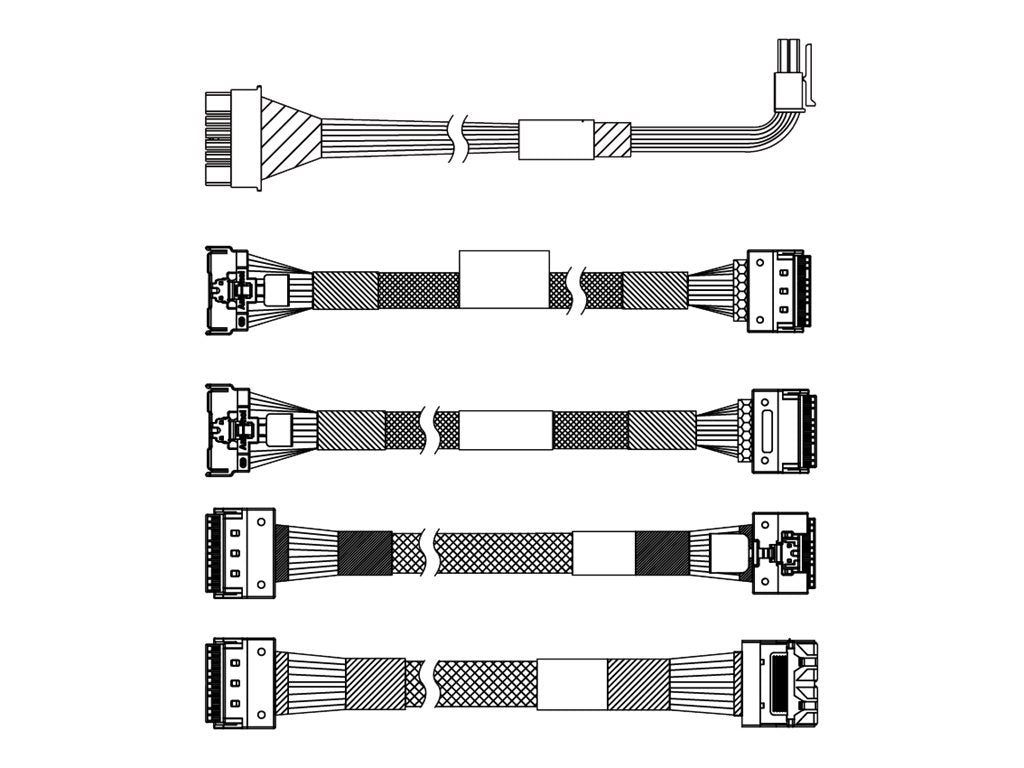 LENOVO ISG ThinkSystem SR665 V3 2.5p Chassis Front BP1 SAS/SATA Cable Option Kit