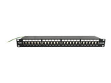 EATON Patch Panel 1U 24 Port CAT6A Shielded 10Gbps 110 Punch Down RJ45