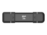 SILICON POWER DS72 250Go USB-A USB-C 1050/850 Mo/s Pendrive Black