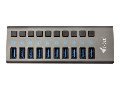 I-TEC USB 3.0 Charging HUB 10port port with external power adapter 48W 10x USB charging port for Tablets Notebooks Ultrabooks PC