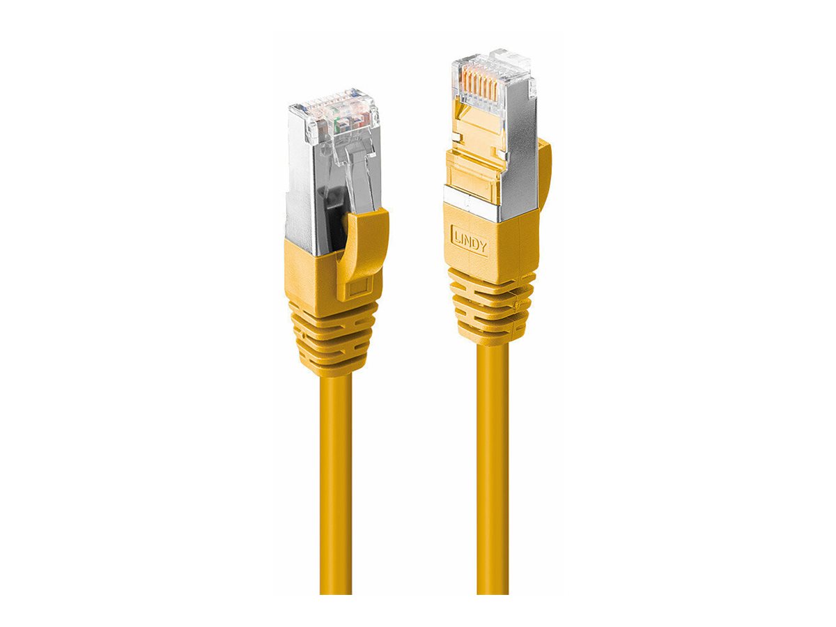LINDY 1.5m Cat.6A S/FTP LSZH Cable Yellow