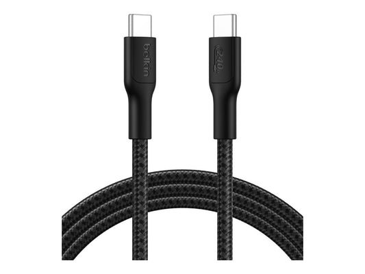 BELKIN USB-C TO USB-C 240W 2.0 BRAIDED PCR 2M BLACK