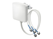 QUWIRELESS Tri-Band 2.4/5-7 GHz WiFi 6E/7 4x4 MIMO Sector Panel N-Male Wall/Mast Antenna