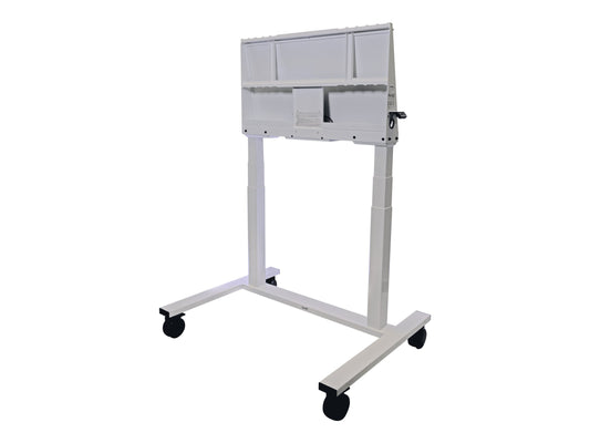 SMART Electric Height Adjustable Floor Stand FSE-500-W UL Listed Non-Locking White
