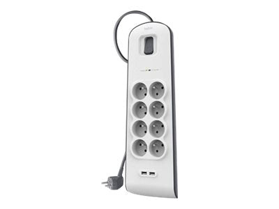 BELKIN Multiprise/Parafoudre 8 Prises 2 Ports USB