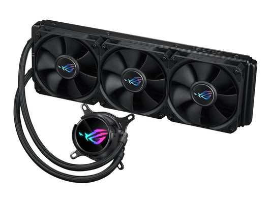 ASUS ROG Strix LC III 360 all-in-one CPU liquid cooler with 360 rotatable water block 7th gen V2 Asetek pump Premium ROG fans