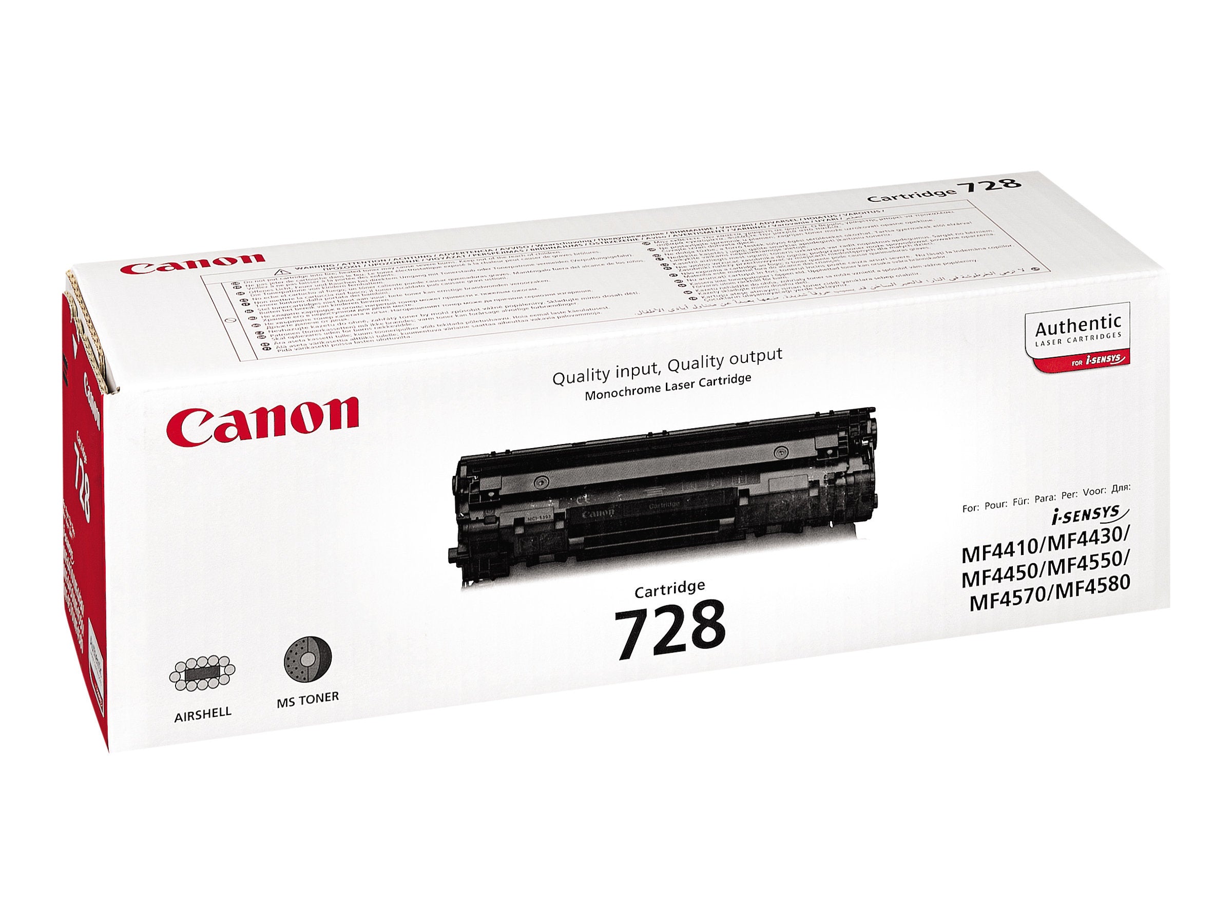 Toner/CRG 728 Fax+MFP Cartridge BK