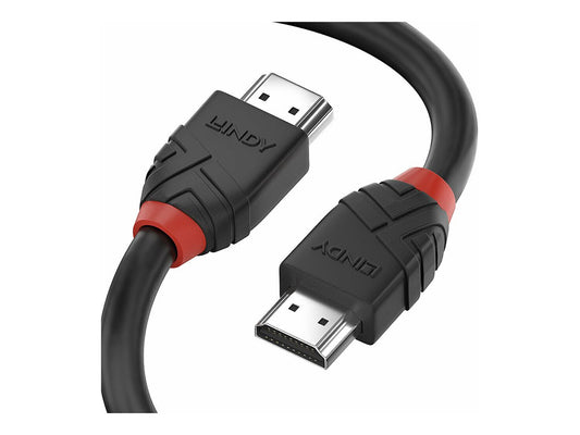 LINDY 0.5m 8K60Hz HDMI cable Black Line