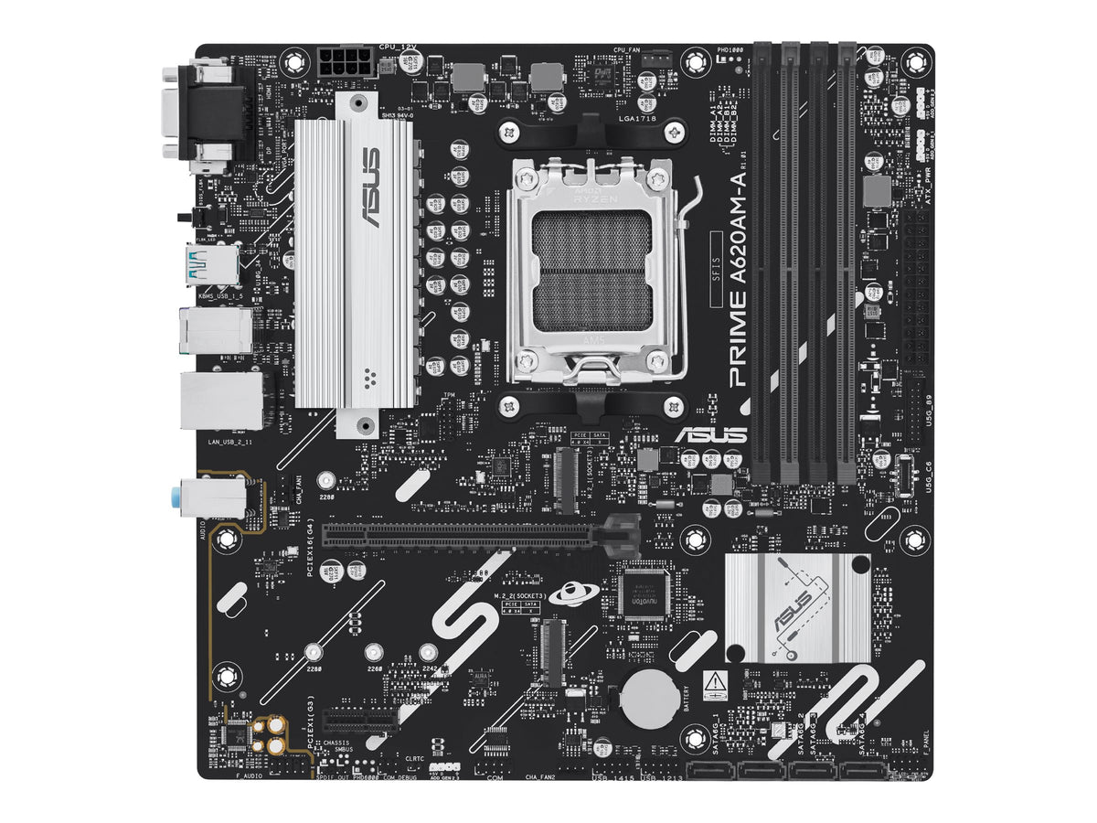 ASUS AMD A620 micro-ATX motherboard 4xDDR5 1xHDMI 1xDP 2xM.2 4xSATA