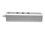 EATON TRIPPLITE USB 3.0 SuperSpeed to Gigabit Ethernet NIC Network Adapter with 3 Port USB 3.0 Hub