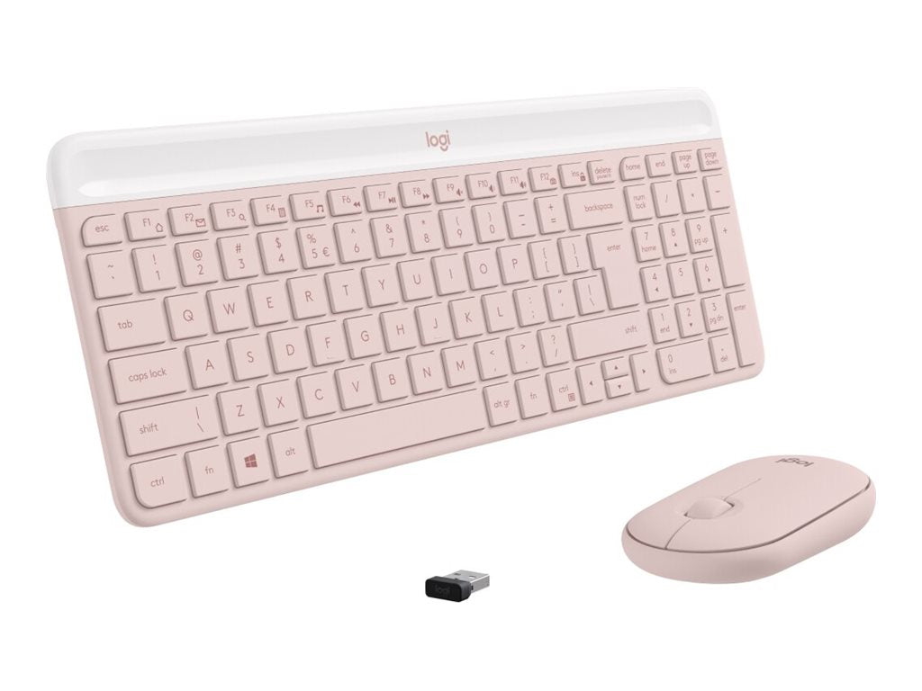 LOGITECH MK470 Slim Combo - ROSE - (FRA) - CENTRAL-419