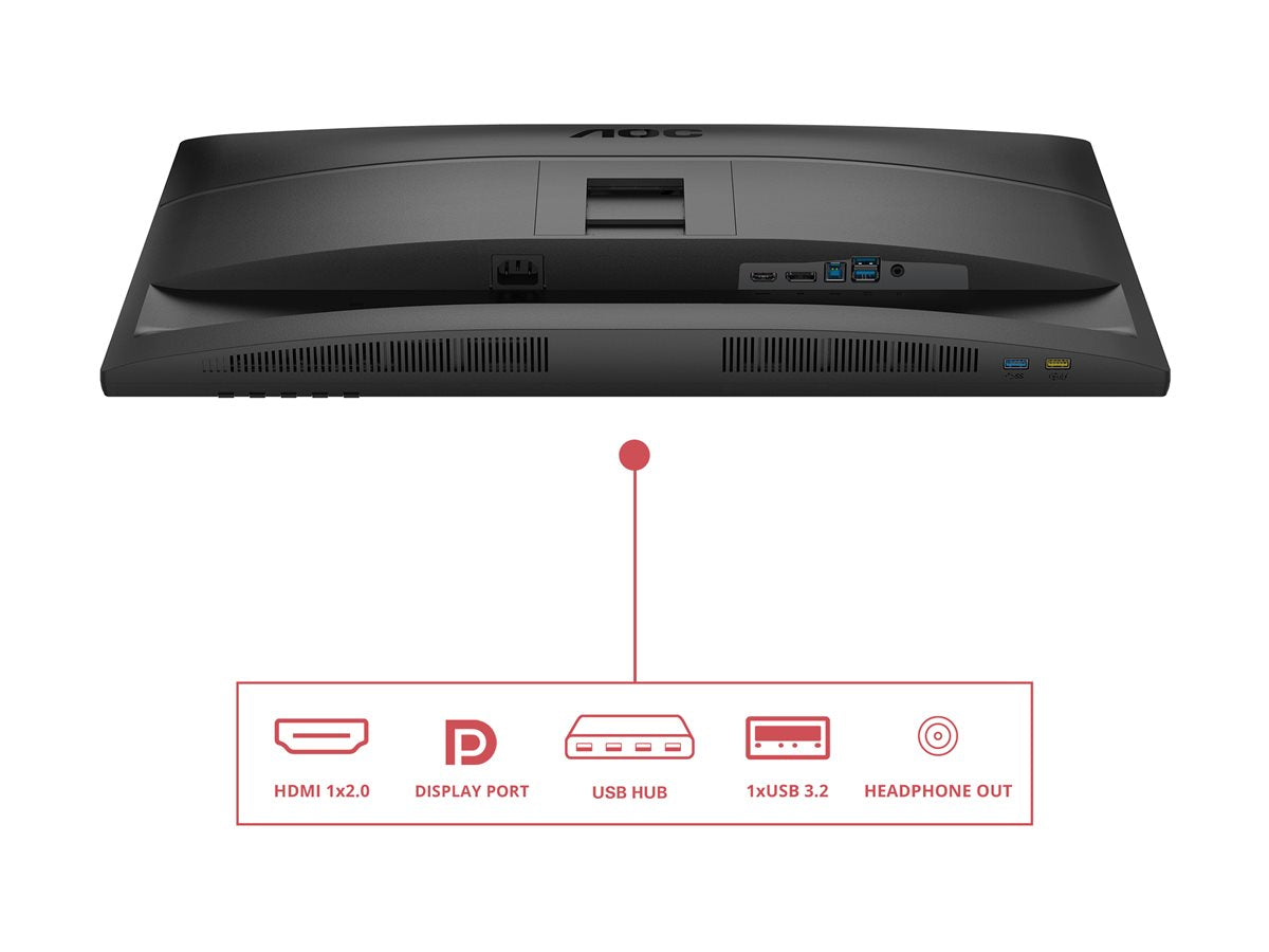 AOC Q27E4U 27p WQHD IPS 120Hz 4ms 350cd/m2 HDMI2.0 DP USB3.2 HUB USB Pivot Speakers