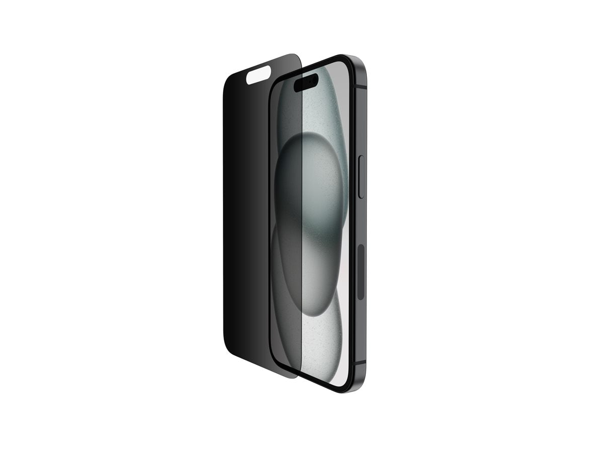 BELKIN ScreenForce Pro TemperedGlass Privacy AM Screen Protection for iPhone 15/14 Pro