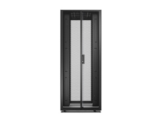 APC Easy Rack 42Ux800x1000 with Roof castors feet and 4Brackets No Side panels Bottom black