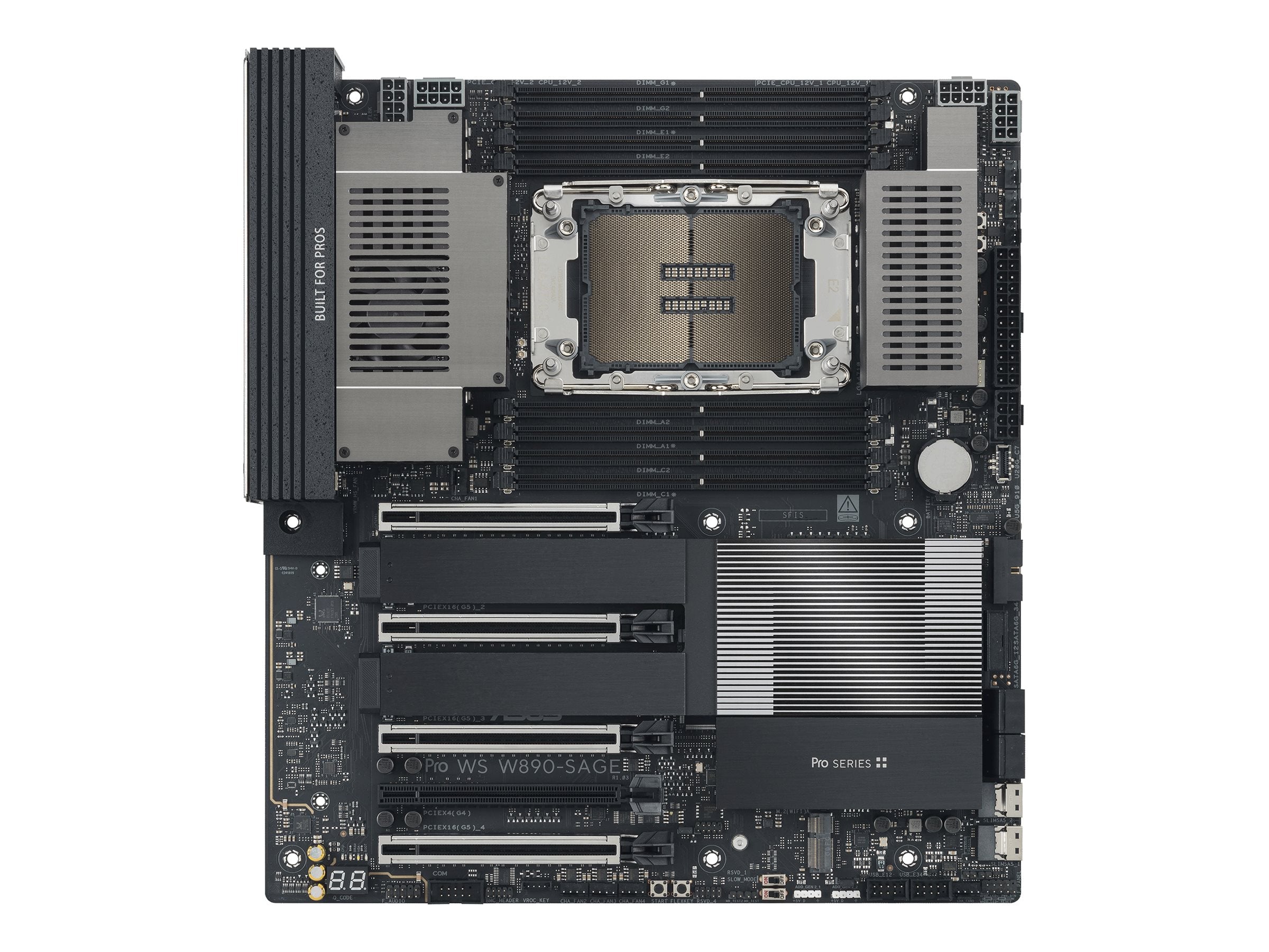 ASUS PRO WS W890-SAGE LGA4710-2 EEB workstation motherboard 8xDDR4 4xPCIe 5.0 4xM.2 4xSATA